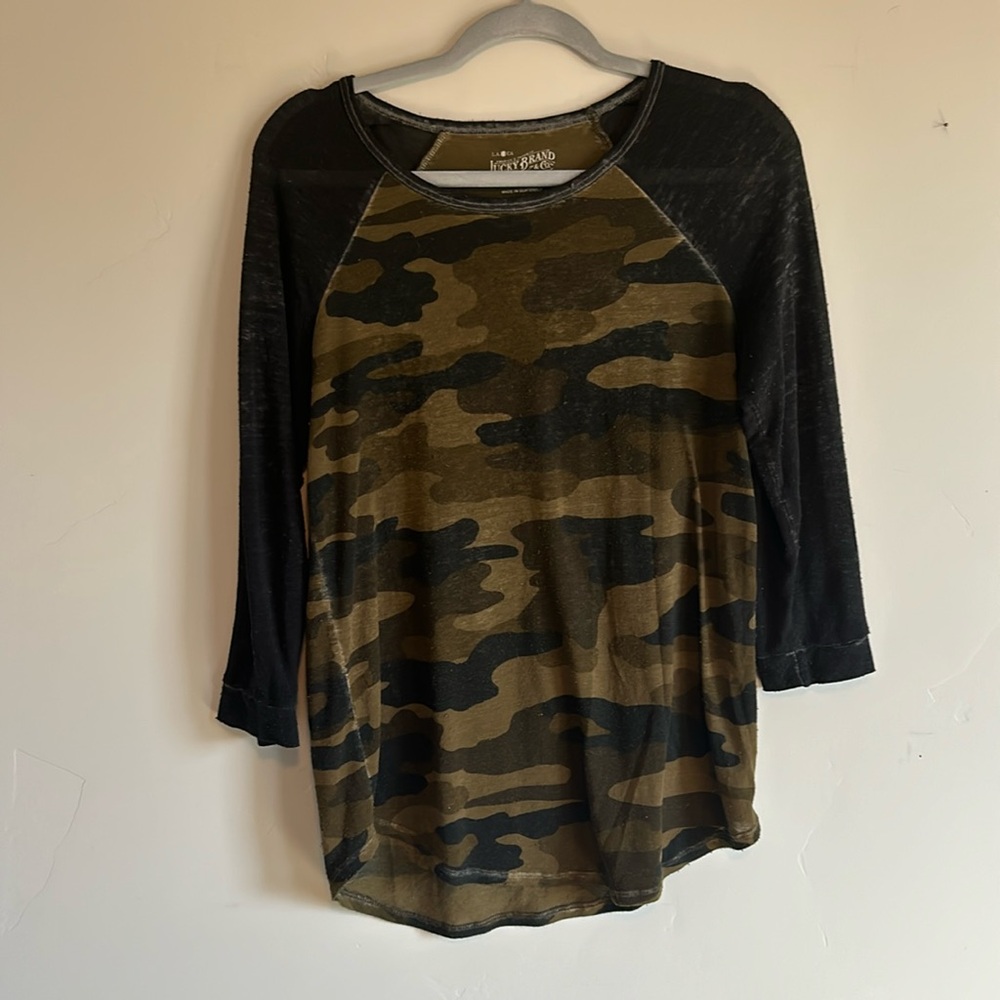 Size M Lucky Brand Camo Shirt